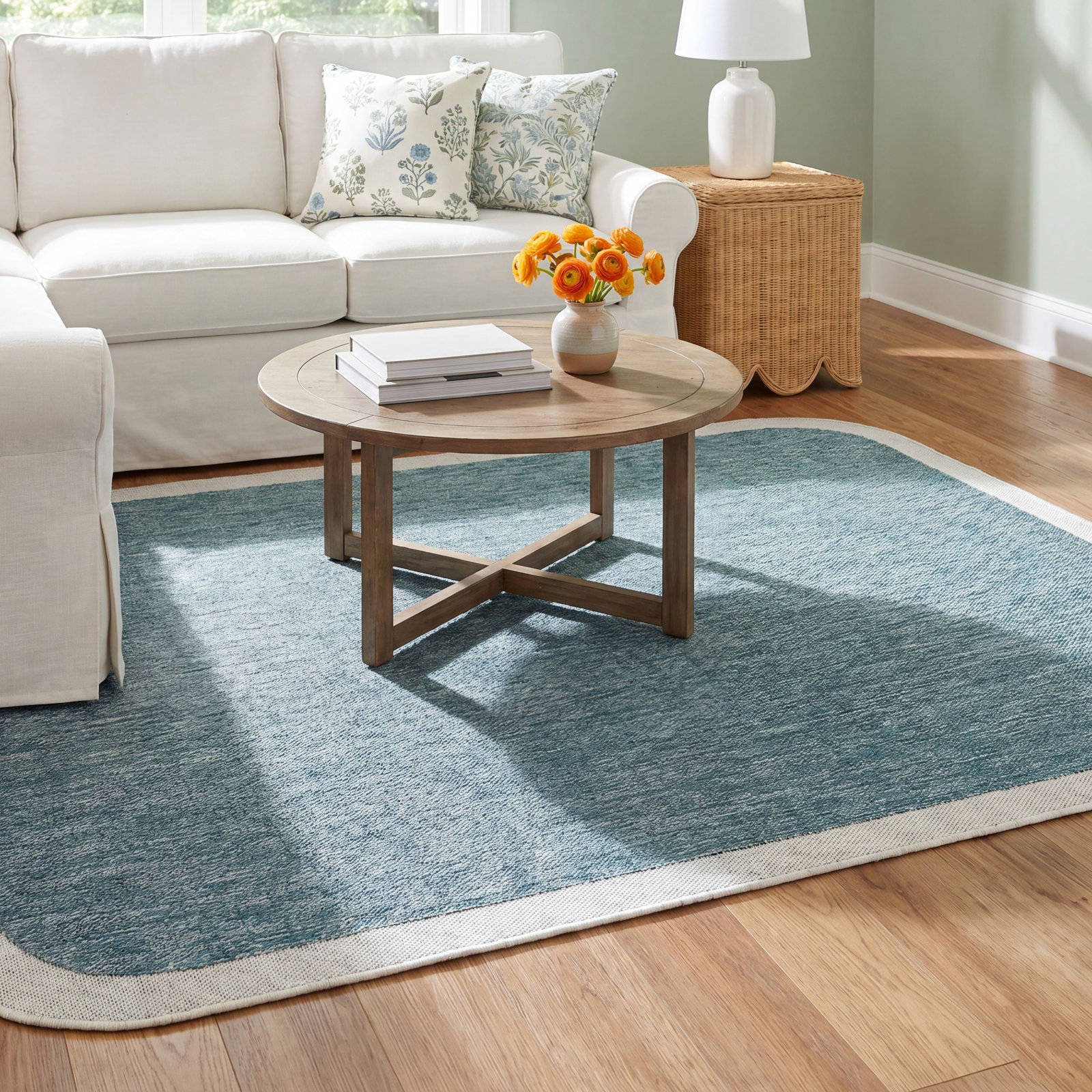 Skiles Striped Area Rug, Rectangle 5'3" x 7'