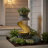 Outdoor Water Fountain Garden Hand Crafted Weather Resistant Floor Fountain with Light-1655568414