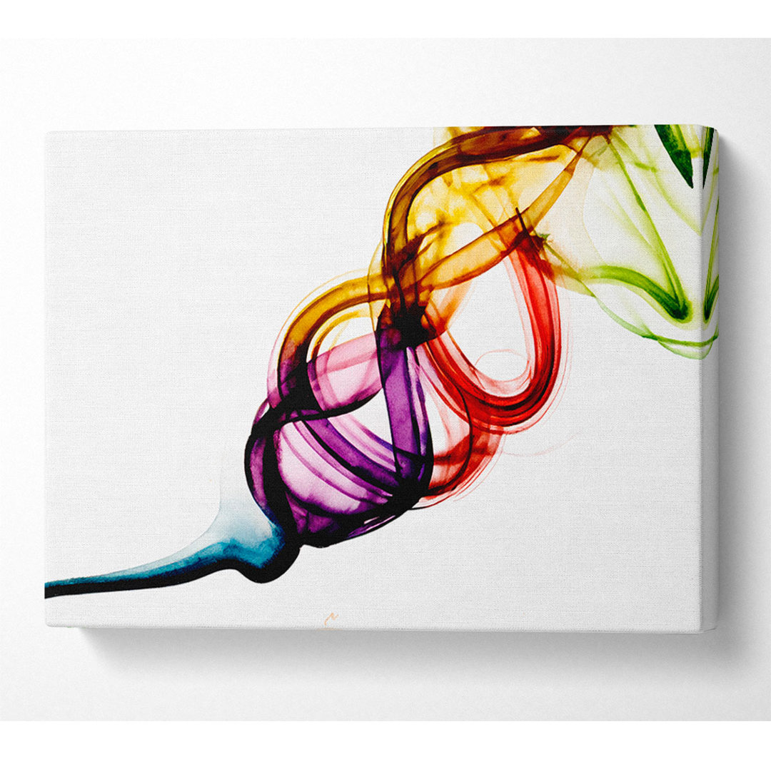 Rainbow Smoke Coil - Kunstdrucke auf Leinwand - Wrapped Canvas