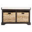 Banc de rangement rembourré à casiers Briananthony-864738078