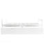 Lit plateforme simple avec deux tiroirs, blanc-2133532018