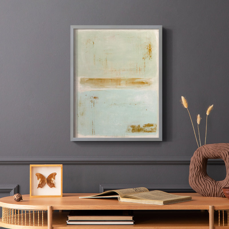 Soft Sided Framed Print - Solid Wood, 28" H x 22" W, Brown Single Picture Framed