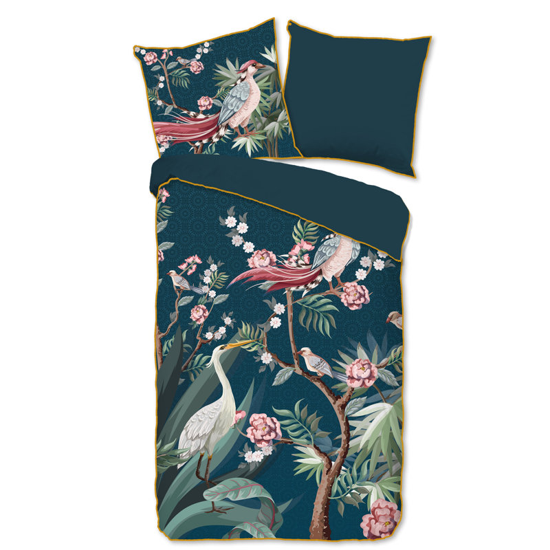 Descanso Duvet Cover Sarenza Petrol, Petro, 155 x 220 cm - 1 Pillowcase (80 x 80 cm)