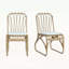 Ensemble de chaises d'extérieur en osier avec coussins confortables et design élégant-109174488