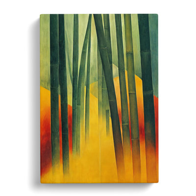 CAN-V0523-175X Bamboo Forest Abstract - Wrapped Canvas Print