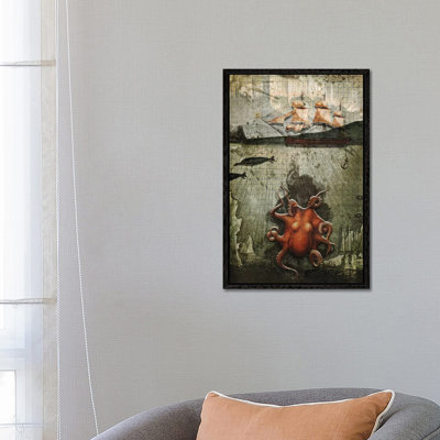 Paper Octopus by Heather Landis - Print on Canvas