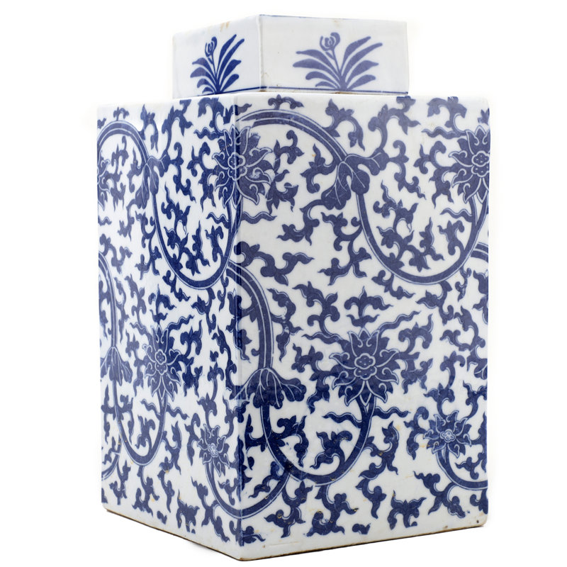 Handmade Porcelain China Ginger Jar