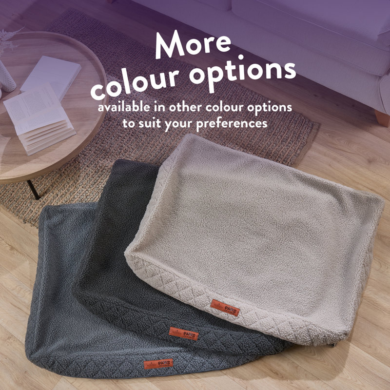 Slumberdown Paws for Slumber Sherpa Pet Bed Cover, 5 H x 80 W x 60 D cm, Beige