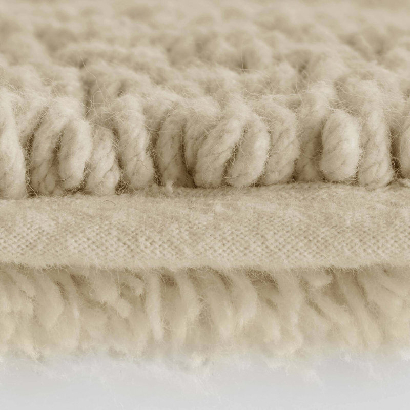 Tapis pour salle de bain réversible 100% coton 24 GSM 36 "bleu, L 36 po x l 24 po, Naturel