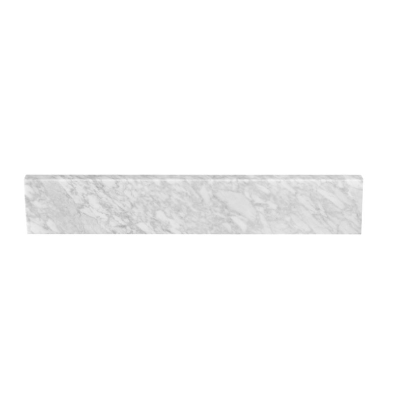 Garniture de remplacement en marbre de Carrare de 21,25 pouces pour comptoir de meuble-lavabo