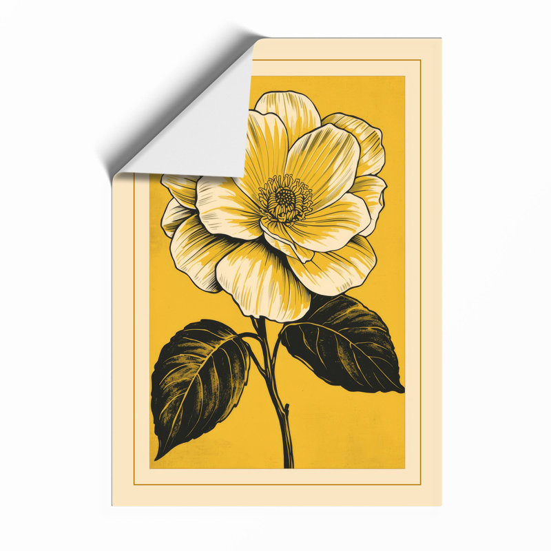 Pale Dahlia Botanical - Print, Unframed, A4 - 29.7 x 21.0 cm