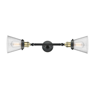 Éclairage de meuble-lavabo inclinable 2 lumières Cone