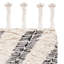 Tapis noir / beige en laine / coton noué à la main Alimatou-1716255330