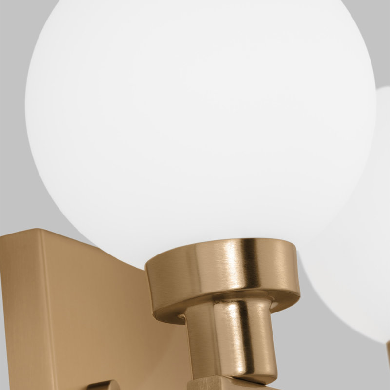 2 - Light Vanity Light, Satin Brass