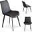 Dining Chairs Faux Leather for Kitchen Dining Room, Comfortable Mid Century Modern Chair with Metal Legs, Upholstered Side Chair for Livingroom-968941177-1001225533