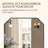 Contemporary Cut Corner Octagonal Scalloped Bathroom Vanity Mirror | Stainless Steel Frame-334324290-307394496