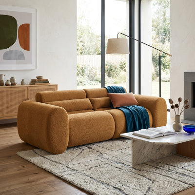 Canapé modulaire courbé en forme de nuage 79 po 79 po pour salon, chambre à coucher et appartement