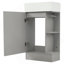 Meuble-lavabo de salle de bain avec lavabo, meuble-lavabo avec tablette, orientation gauche ou droite-252706298