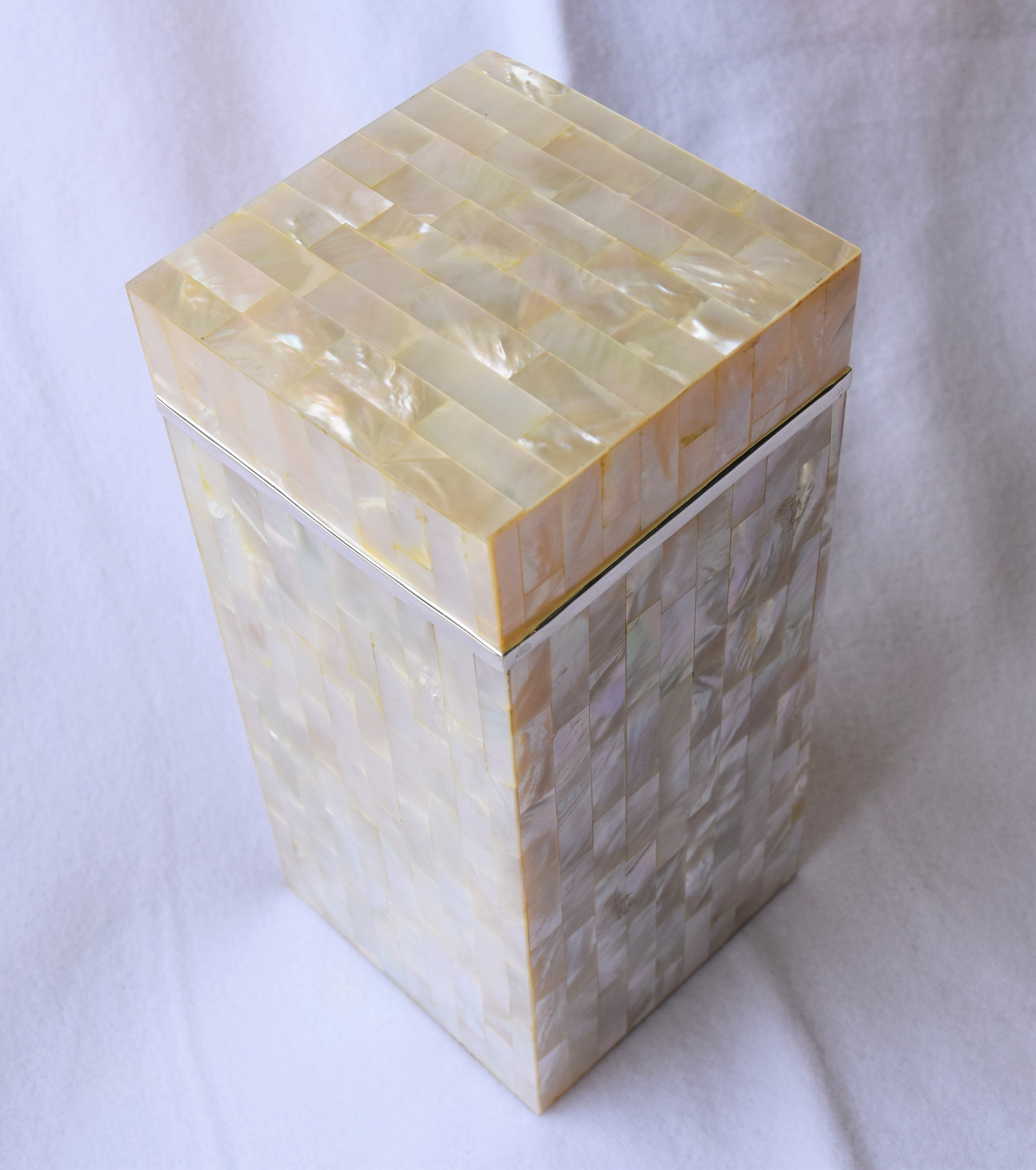 philmore Tall Laminated Mother of Pearl Lidded Decorative Box - Wayfair
