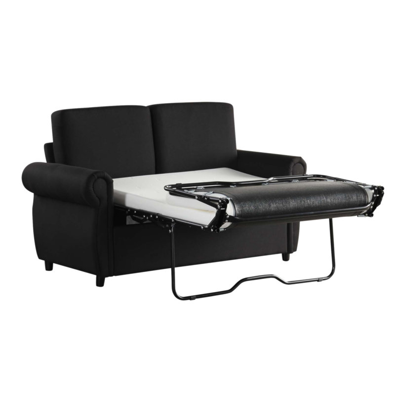 Causeuse-lit escamotable de 57,9 pouces avec matelas en mousse à mémoire de forme Orisfur pour confort et commodité