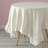 One Allium Way® 100% Pure Linen Washable Tablecloth With Ruffle Trim, 60" X 80" Rectangle Natural-301953572-301953568