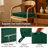 2-Piece Outdoor Cushion Set, Waterproof Fade Proof Patio Seat Pad with Carry Strap, Non-Slip Base & Zipper Removable Cover,Green-314037414-314037432