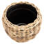 Round Belly Planter With Plastic Insert