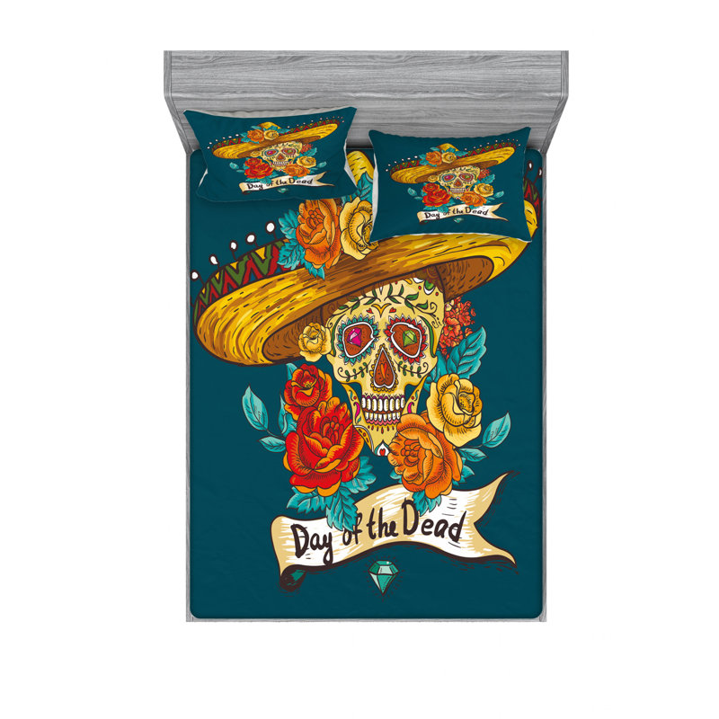 Ensemble de draps mexique hat avec roses