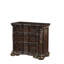Table de chevet traditionnelle en cerisier, 3 tiroirs pour table de chevet, finition 3 cerisiers