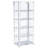 Aero 5-shelf Display Curio Cabinet with LED Lighting White