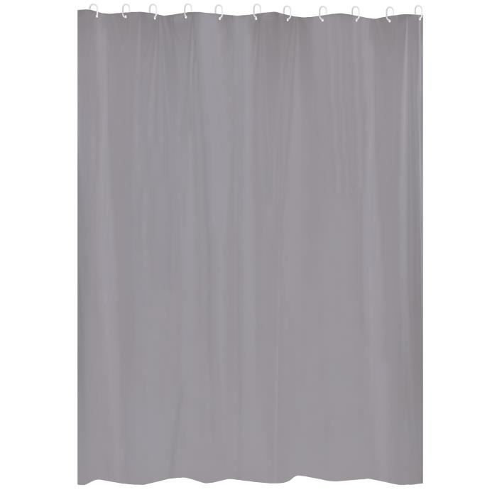 Curtain First Peva 180X200 Grey, Grau