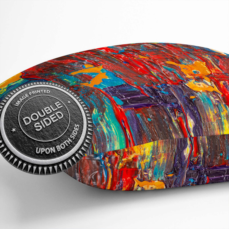 Abstract Square Throw Cushion, 55 x 55 cm