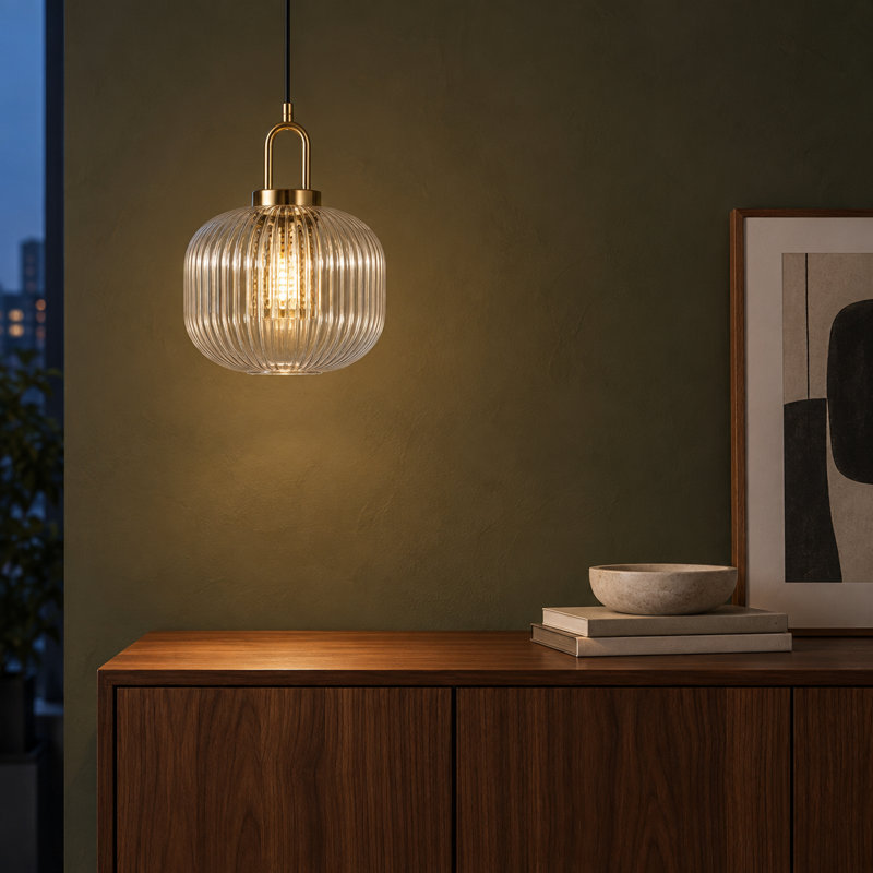 Mini luminaire suspendu en verre 9,4 po Minimalist