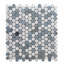 Arabescato Mixed Penny Round Mosaic Tile