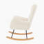 Chaise berçante en tissu Teddy