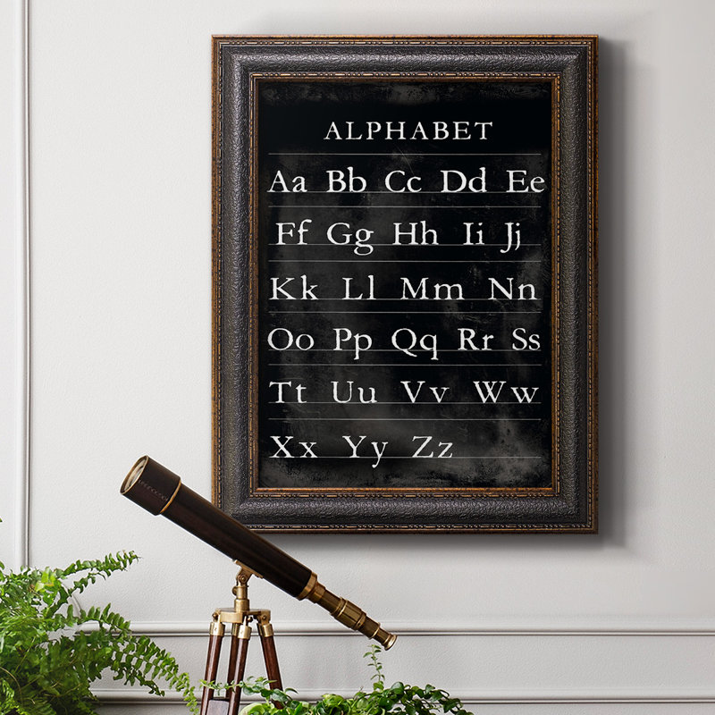 Alphabet Chart " Alphabet Chart ", 20" H x 16" W x 2.5" D