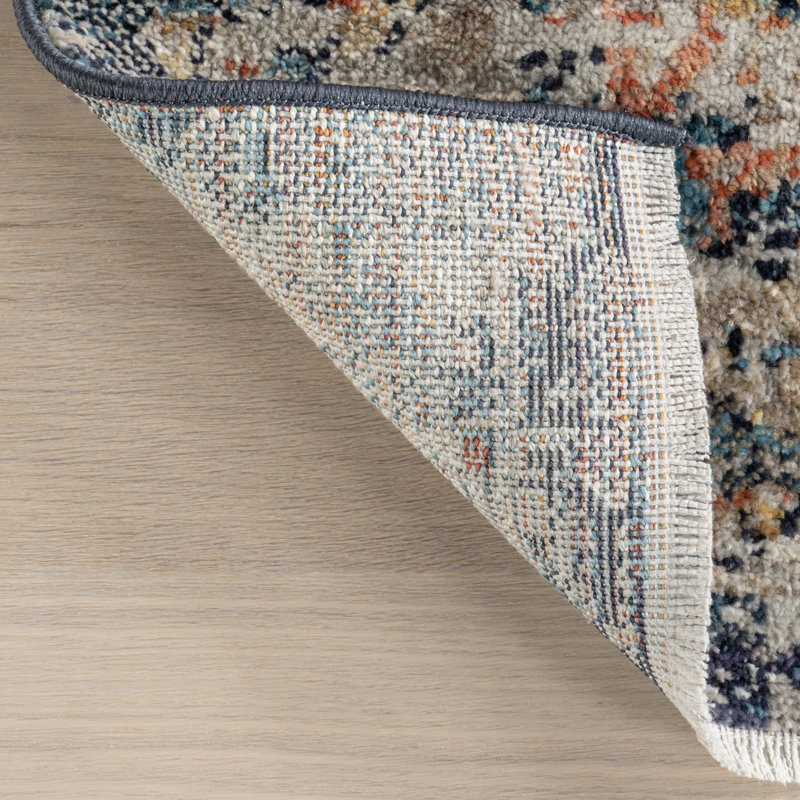 Deja Oriental Machine Woven Area Rug , Square 5'