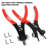 [2Pcs] 6.5" Heavy Duty Internal External Remover Retaining Snap Ring Plier Set