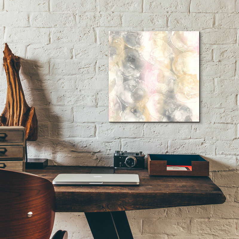 «Blush Circles II» par Chris Paschke, H 12 po x l 12 po x P 0,13 po
