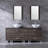 72.4'' Double Bathroom Vanity with Glass Top