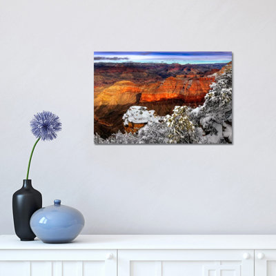Snowy Grand Canyon IV by David Drost - Wrapped Canvas Painting