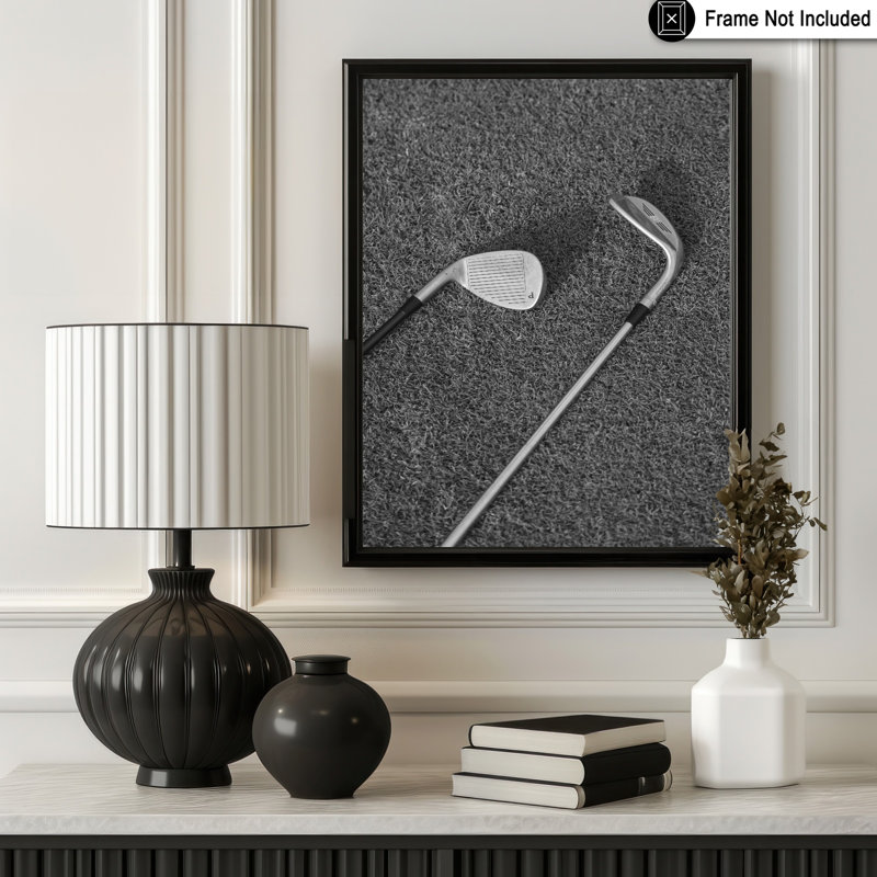 Golfs sur le terrain, 08"H x 10"W, Poster, Unframed