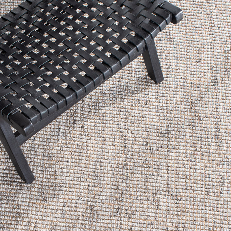 Gatling Handwoven Jute Grey/Brown Area Rug, Rectangle 9' x 12'