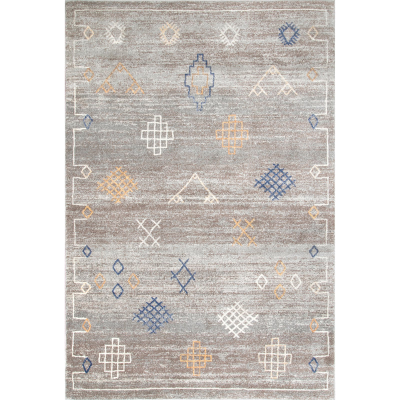 Guidry Geometric Indoor Rug, Rectangle 4' x 6'