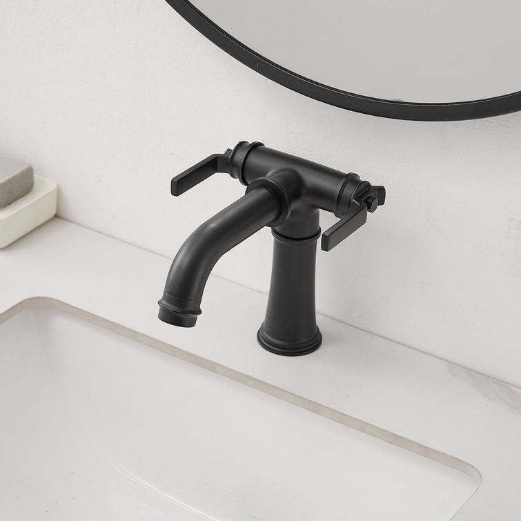 2-Handle Mixer Faucet with Pop-Up Drain