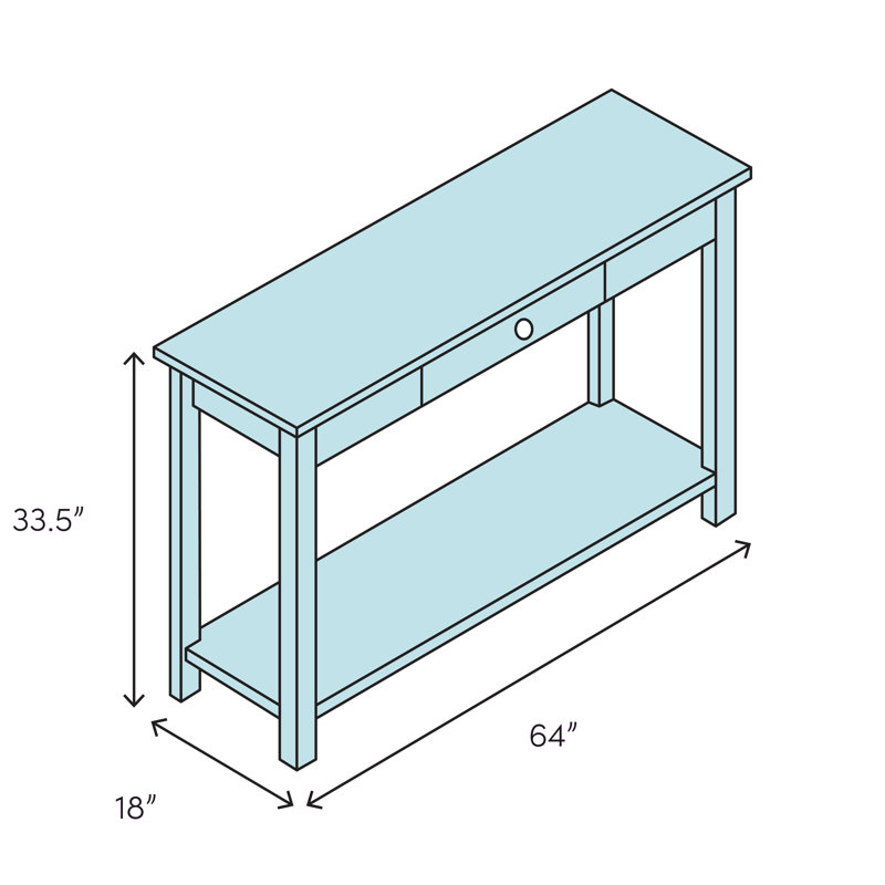 64'' Console Table