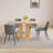 Louisette 46'' Modern Dining Kitchen Table with and 4 Dining Chairs Set-1523343852