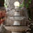 Jambi Handcrafted Outdoor Ceramic / Porcelain Floor Fountain with Lights