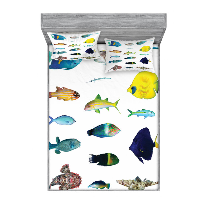 Microfiber Sheet Set, Queen Sheet Set with Fitted Sheet