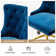 Lisa Swivel Height-Adjustable Wingback Tilting Velvet Task Chair with Tufted Naihead Trim